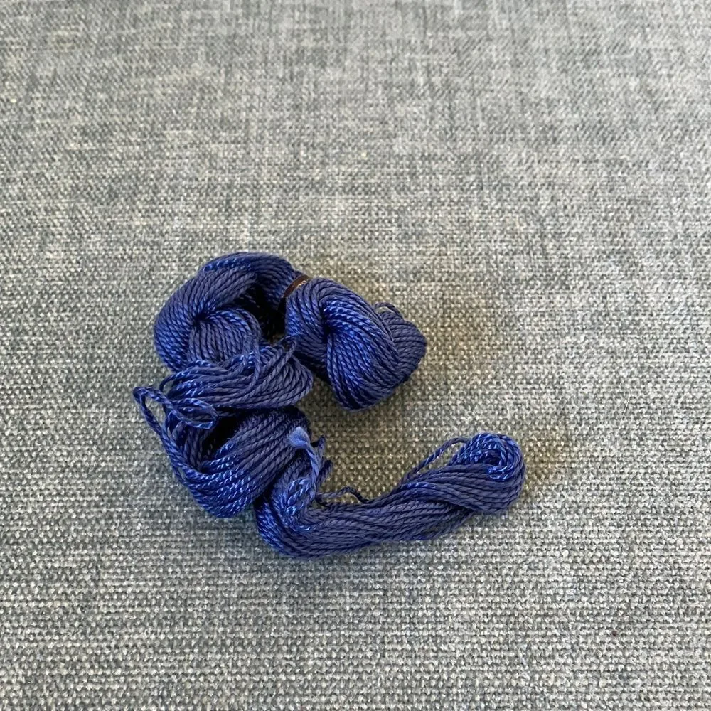 Blue Needlepoint Thread Yarn